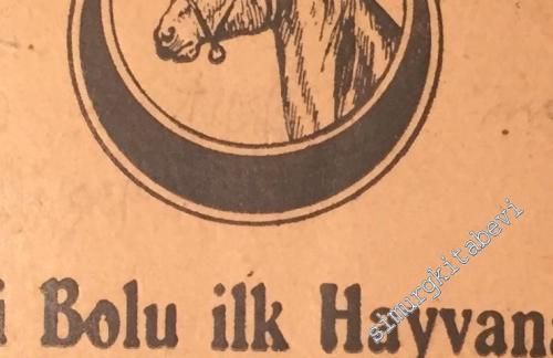 1928 Senesi Bolu ilk Hayvanat Sergisi Hatırası -