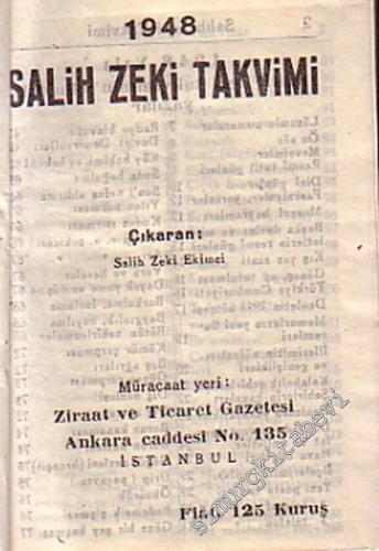 1948 Salih Zeki Takvimi  -        1948