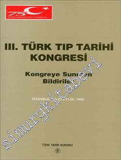 3. Türk Tıp Tarihi Kongresi -        1999