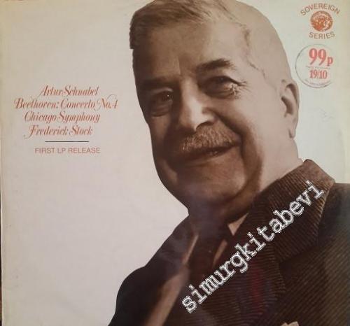 33 LP PLAK VINYL: Artur Schnabel, Chicago Symphony, Frederick Stock / 