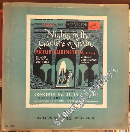 33 LP PLAK VINYL: Nights in the Gardens of Spain & Concerto, Mozart - 