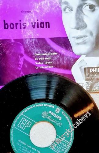 45 RPM SINGLE PLAK VINYL: Mouloudji, No 2: Chante Boris Vian -        1955