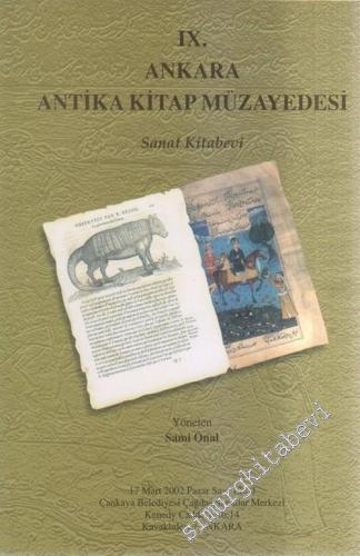 9. Ankara Antika Kitap Müzayedesi:  Antika ve Nadir Kitaplar, Gravür, Harita, Berat ve Efemera -        2002