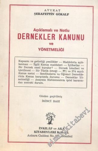 Açıklamalı ve Notlu Dernekler Kanunu ve Yönetmeliği -
