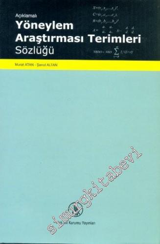 Açıklamalı Yöneylem Araştırması Terimleri Sözlüğü -