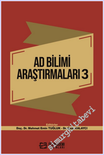 Ad Bilimi Araştırmaları 3 -        2025