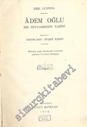 Adem Oğlu: Bir Peygamberin Tarihi  -        1929