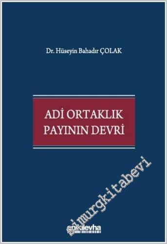 Adi Ortaklık Payının Devri (Ciltli) - 2025