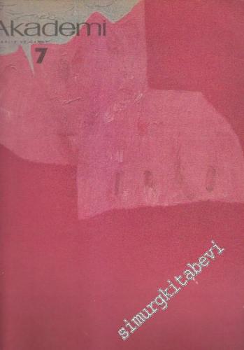 Akademi Mimarlık ve Sanat Dergisi  - Sayı: 7      Kasım