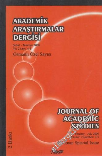Akademik Araştırmalar Dergisi = Journal of Academic Studies - Osmanlı 