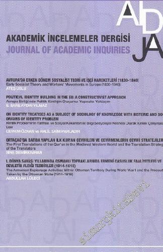 Akademik İncelemeler Dergisi - Sayı: 1  9