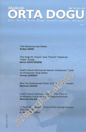 Akademik Orta Doğu - Altı Aylık Orta Doğu Araştırmaları Dergisi - Cilt