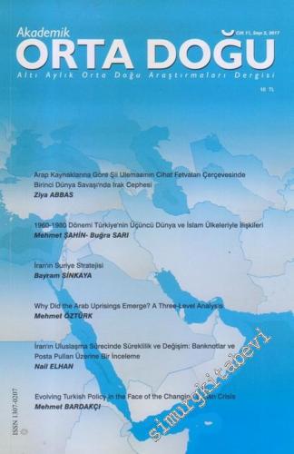 Akademik Orta Doğu - Altı Aylık Orta Doğu Araştırmaları Dergisi - Sayı
