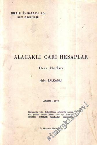 Alacaklı Cari Hesaplar Ders Notları -