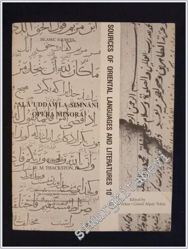 Ala'uddawla Simnani Opera Minora - Küçük Eserleri
