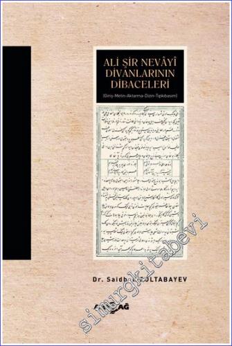 Ali Şir Nevayi Divanlarının Dibaceleri -        2022