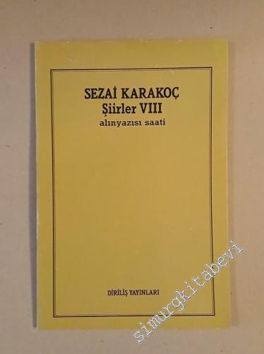 Alın Yazısı: Şiirler VIII -        1989