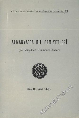 Almanya'da Dil Cemiyetleri: 17. Yüzyıldan Günümüze Kadar