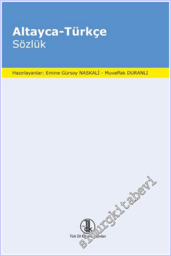 Altayca - Türkçe Sözlük CİLTLİ -        2020