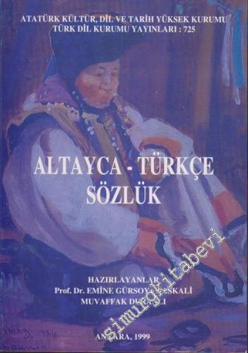 Altayca Türkçe Sözlük -        1999