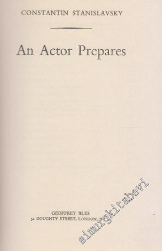 An Actor Prepares -