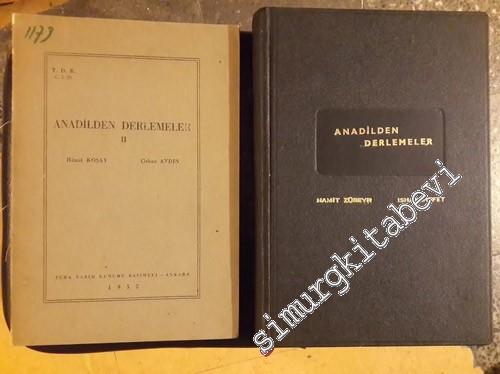 Anadilden Derlemeler 2 Cilt TAKIM -