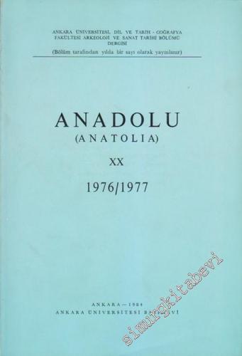 Anadolu / Anatolia - Sayı: 20, Yıl: 1976 - 1977       1984