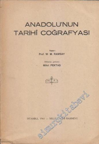 Anadolu'nun Tarihi Coğrafyası -        1960