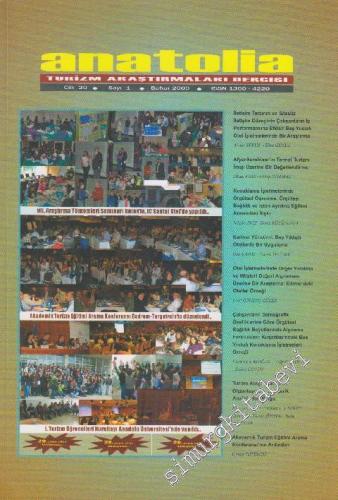 Anatolia Turizm Araştırmaları Dergisi  - Sayı: 1  20    Bahar