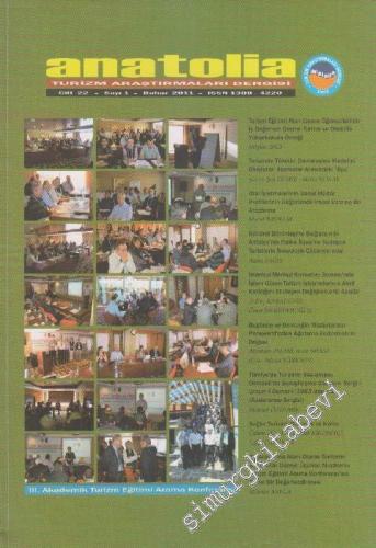 Anatolia Turizm Araştırmaları Dergisi - Sayı: 1  22    Bahar