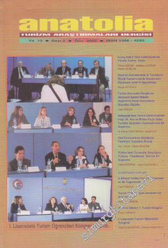 Anatolia Turizm Araştırmaları Dergisi  - Sayı: 2  13    Güz 2002
