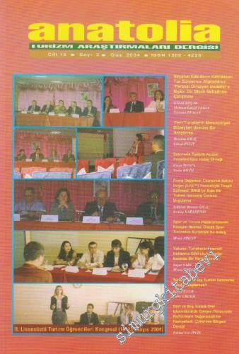 Anatolia Turizm Araştırmaları Dergisi  - Sayı: 2  15    Güz