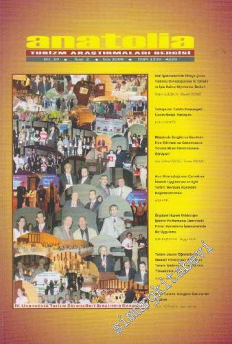 Anatolia Turizm Araştırmaları Dergisi  - Sayı: 2  19    Güz