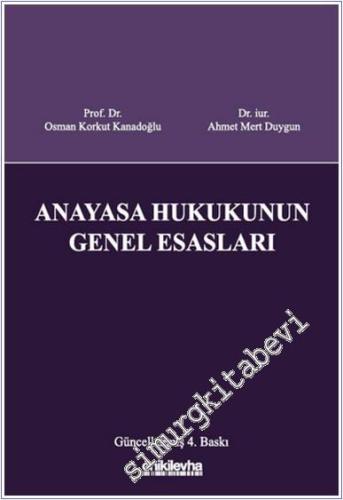 Anayasa Hukukunun Genel Esasları (CİLTLİ) -        2025