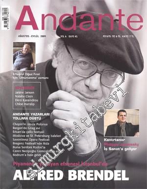Andante Türkiye'nin Klasik Müzik Dergisi - Sayı: 41 Ağustos - Eylül 20