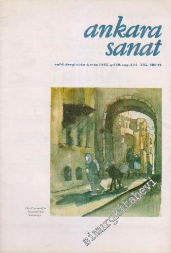 Ankara Sanat Aylık Plastik Sanatlar Dergisi - Sayı: 234 - 235 Yıl: 20 