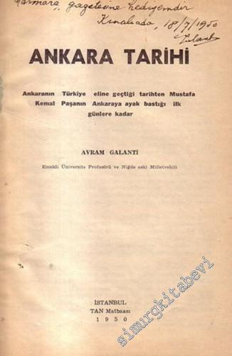 Ankara Tarihi 2 Kitap: Ankara'nın Türkiye'nin Eline Geçtiği Tarihten M