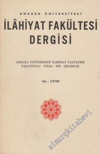 Ankara Üniversitesi İlahiyat Fakültesi Dergisi - Cilt: 28