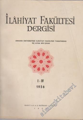 Ankara Üniversitesi İlahiyat Fakültesi Dergisi - Cilt: 5, Sayı: 1 - 4, Yıl: 1956
