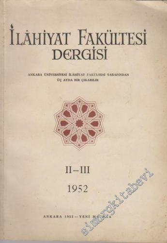 Ankara Üniversitesi İlahiyat Fakültesi Dergisi - Sayı: 2 - 3, Yıl: 195