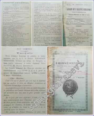 Annales de l'Alliance Scientifique Universelle : Association Internationale des Hommes de Science : Sciences, Littérature, Beaux Arts - 11    33  Novembre- Décembre 1909