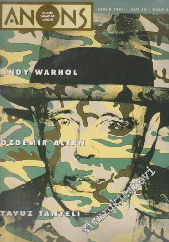 Anons Plastik Sanatlar Dergisi - Dosya: Andy Warhol - Özdemir Altan - 