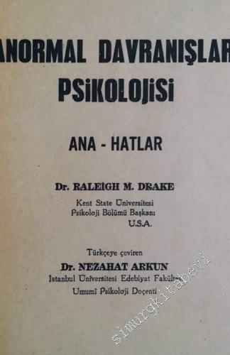 Anormal Davranışlar Psikolojisi - Ana Hatlar -        1960
