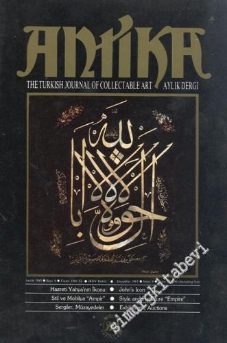 Antika Aylık Dergi -The Turkish Journal of Collectable Art - Sayı: 9 A