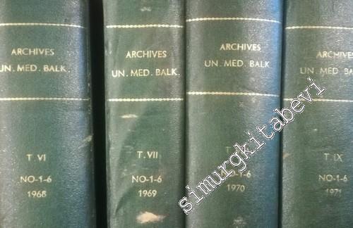 Archives de l'Union Medicale Balkanique Tome: 6, 1968 -Tome 9, 1971 -        1968