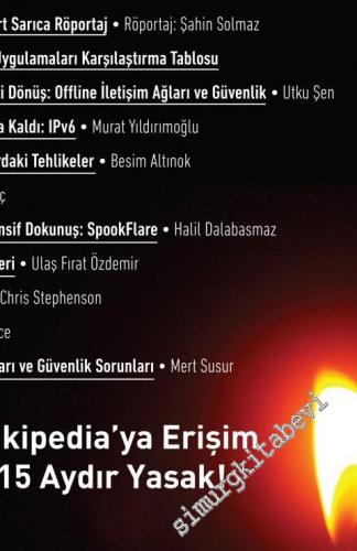 Arka Kapı: İki Aylık Siber Güvenlik Dergisi -  Wikipedia'ya erişim 11 aydır yasak - Sayı 3      Haziran - Temmuz