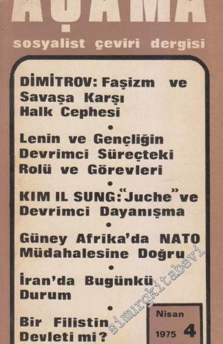 Aşama Sosyalist Çeviri Dergisi - Sayı: 4  1    Nisan