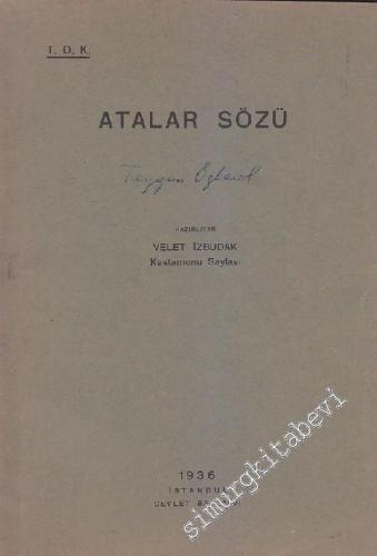 Atalar Sözü -        1936