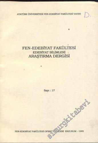 Atatürk Üniversitesi Fen Edebiyat Fakültesi Edebiyat Bilimleri Araştırma Dergisi - Sayı: 17