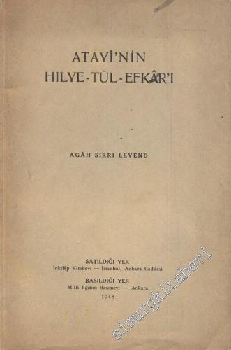 Atayi'nin Hilye-tül-Efkar'ı -